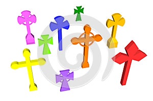 3d cross set