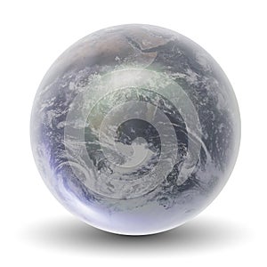 3D Crystal Earth Globe