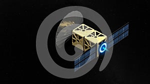 3D CubeSat with ion propulsion