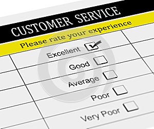 3d customer service evaluation form