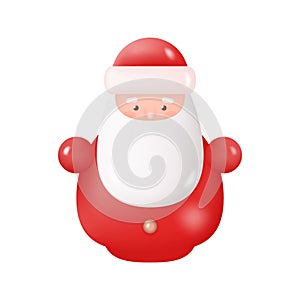 3D Cute Christmas Santa Claus