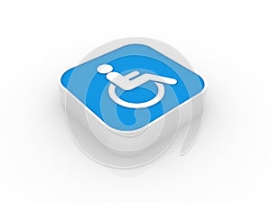 3D Disabled Icon
