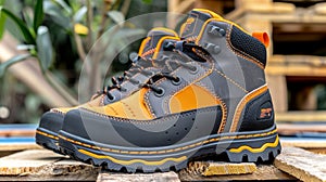 3d display optimal form function fusion in global standard safety footwear under clear lighting