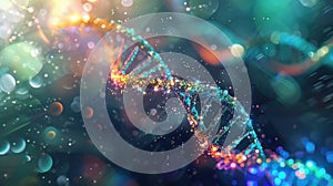 3D DNA Helix – A Journey into Medical Research, Genetical Biology, Scientific Visualization, Ancestry, and Genetics