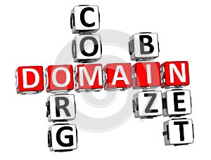 3D Domain Org Com Biz Net Crossword