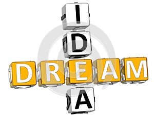 3D Dream Idea Crossword