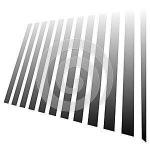 3d dynamic lines, stipes in perspective vanishing, diminishing into horizon