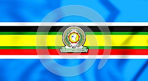 3D East African Community Flag.