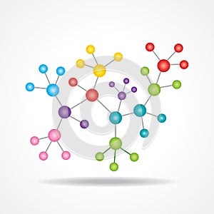 3d eco chemical atomic structure molecule model