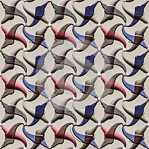3d effect abstract texture seamless pattern