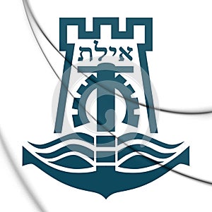 3D Emblem of Eilat, Israel.
