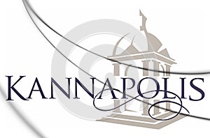 3D Emblem of Kannapolis North Carolina, USA.