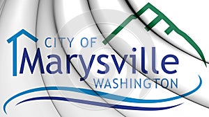 3D Emblem of Marysville Washington State, USA.