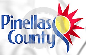 3D Emblem of Pinellas County Florida, USA.