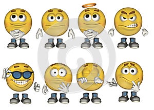 3D Emoticons set 1 photo