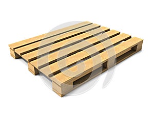3d Empty wooden palet