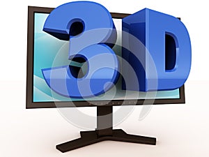 3d entertainment on monitor