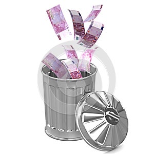 3d Euro trash can