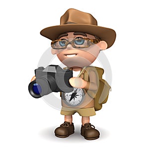 3d Explorer takes a photo