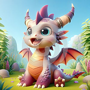 3D fantasy dragon