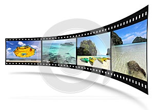 3D film strip with nice pictures photo