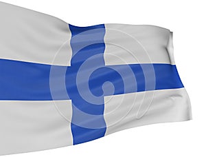 3D Finnish flag