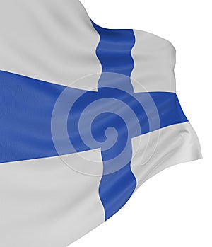 3D Finnish flag