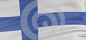 3D Finnish flag