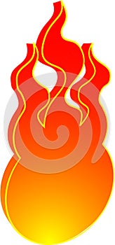 3d fire icon