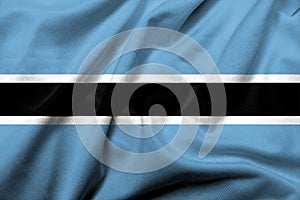 3D Flag of Botswana satin
