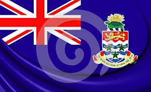 3D Flag of the Cayman Islands.