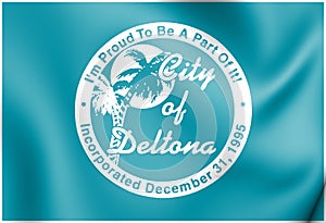3D Flag of Deltona Florida, USA
