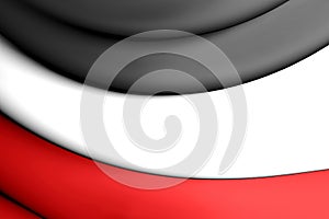 3D Flag of German Empire.