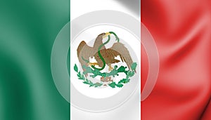 3D Flag of Mexico 1823-1864, 1867-1893.