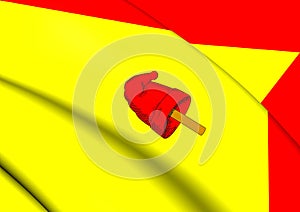 3D Flag of Pereira Risaralda, Colombia.