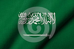 3D Flag of Saudi Arabia waving