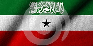 3D Flag of Somaliland waving