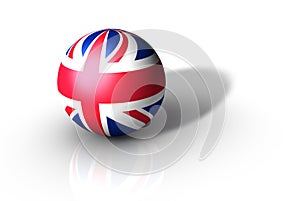 3d Flag Sphere, Britain