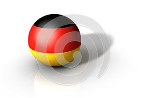 Tridimensionale bandiera sfera,germania 