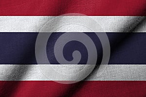 3D Flag of Thailand waving