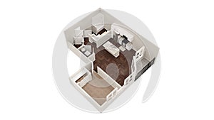 3d floor plan 3d model concept render