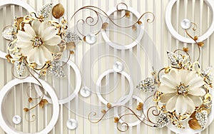 3d flower design wallpaper background,