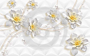 3d flower design wallpaper background,