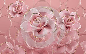 3d flower design wallpaper background,