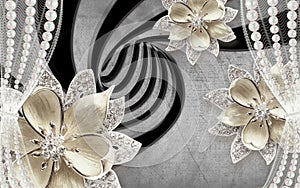 3d flower design wallpaper background,