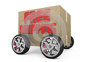 3D free shipping cardboard