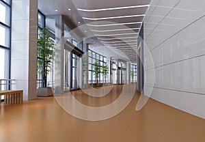 3d futuristic corridor