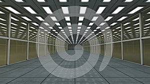 3D Futuristic corridor