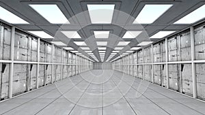 3D Futuristic corridor