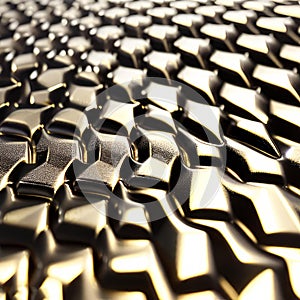 3D futuristic hyper-realistic liquid metal texture with mirror shine